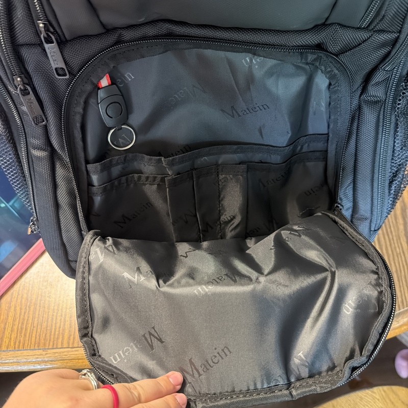 Rolling Backpack with 4 Wheels Roller Travel Laptop Backpack for 17 inch Black gallery