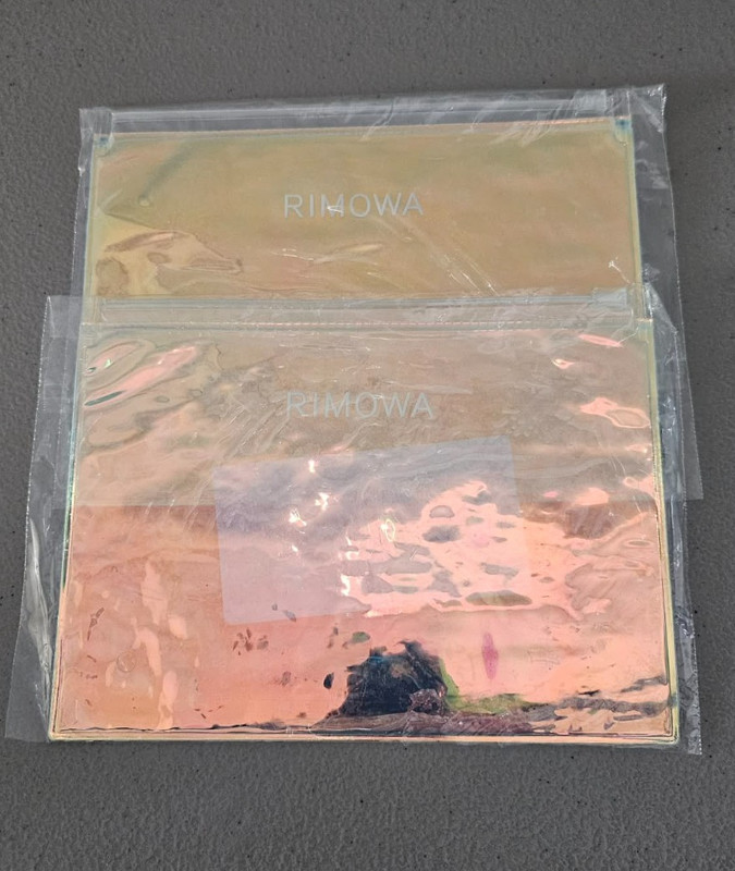 Authentic RIMOWA Iridescent Gift Bag Pouch Passport Envelope Zip