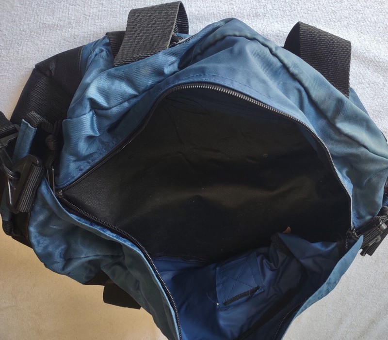 Pair Of 2 Small Travel Duffel Workout Bags Blue gallery