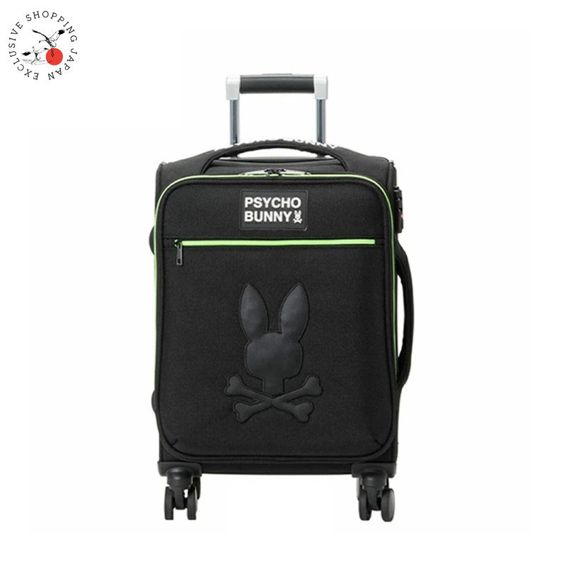 Psycho Bunny CARRY ON LUGGAGE GIGAHOLD Travel Suitcase Cabin Size 31L 2025 Black