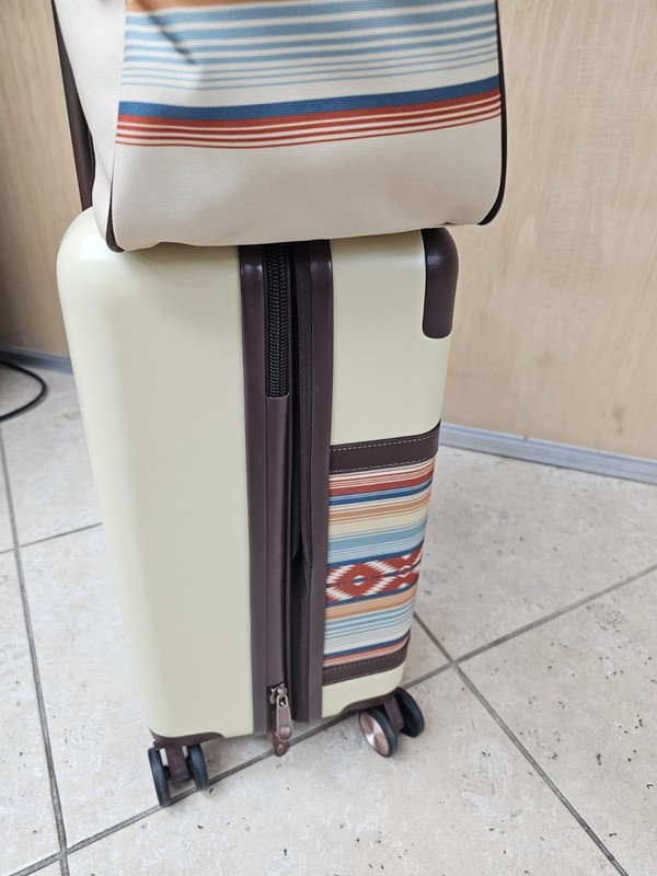 Pendleton Multi Color Mojave Luggage Set Carry On Spinner & Weekend Satchel-NWT gallery