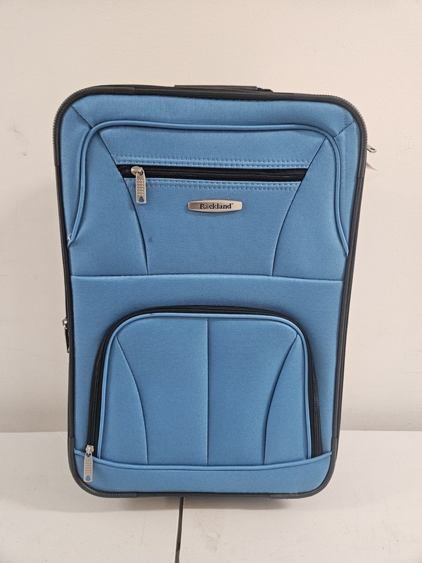 ROCKLAND FASHION SOFTSIDE UPRIGHT LUGGAGE SET, 2 PIECES, (14/19) - BLUE gallery
