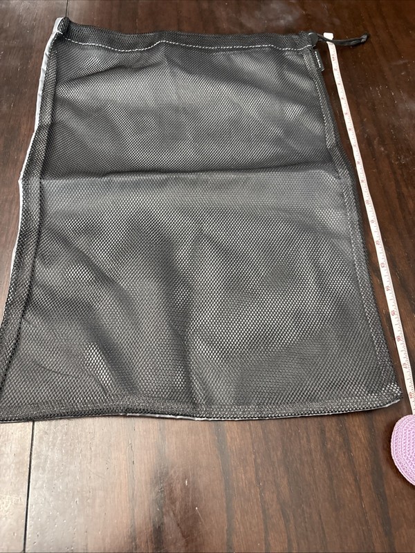 Samsonite Gray/Black Mesh Accessory Bag Dirty Clothes Shoes New