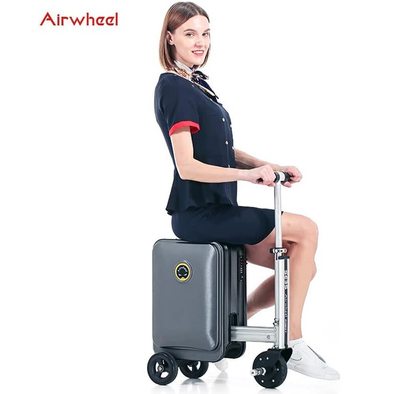 Airwheel SE3S Smart Rideable Suitcase Electric Luggage Scooter Carry On – Black