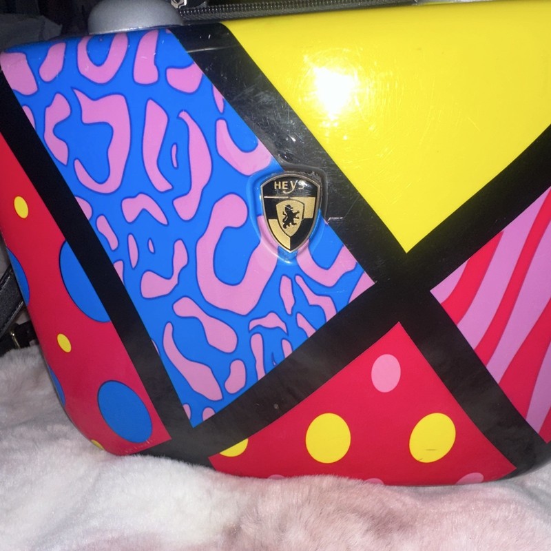 Heys Multicolor Abstract Hardcase Carry-On Accessory Bag