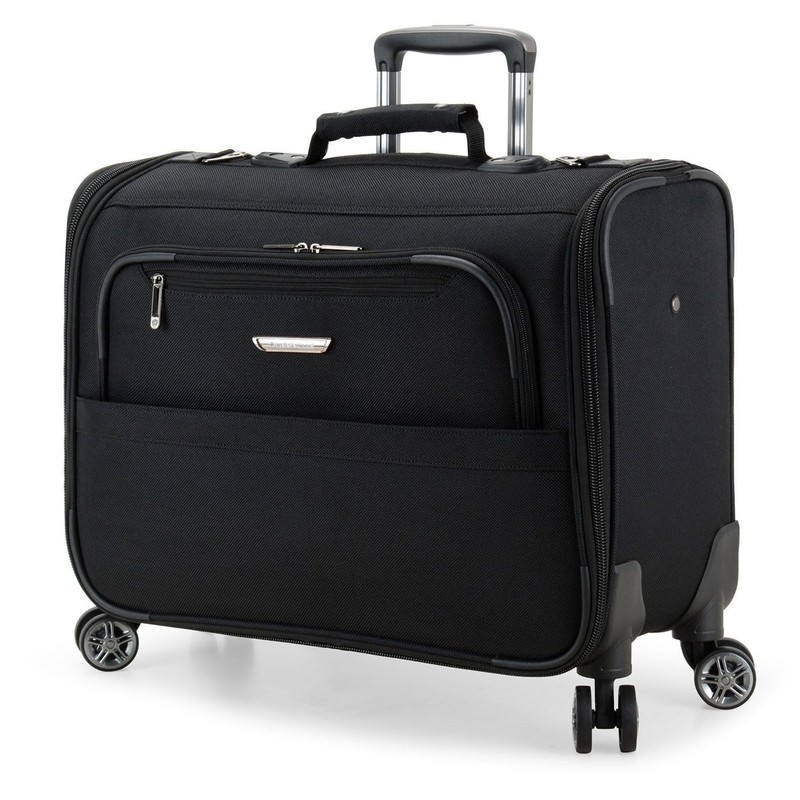 Carry-On Softside 8-Wheeled Spinner Garment Bag Luggage, Black, 21-Inch