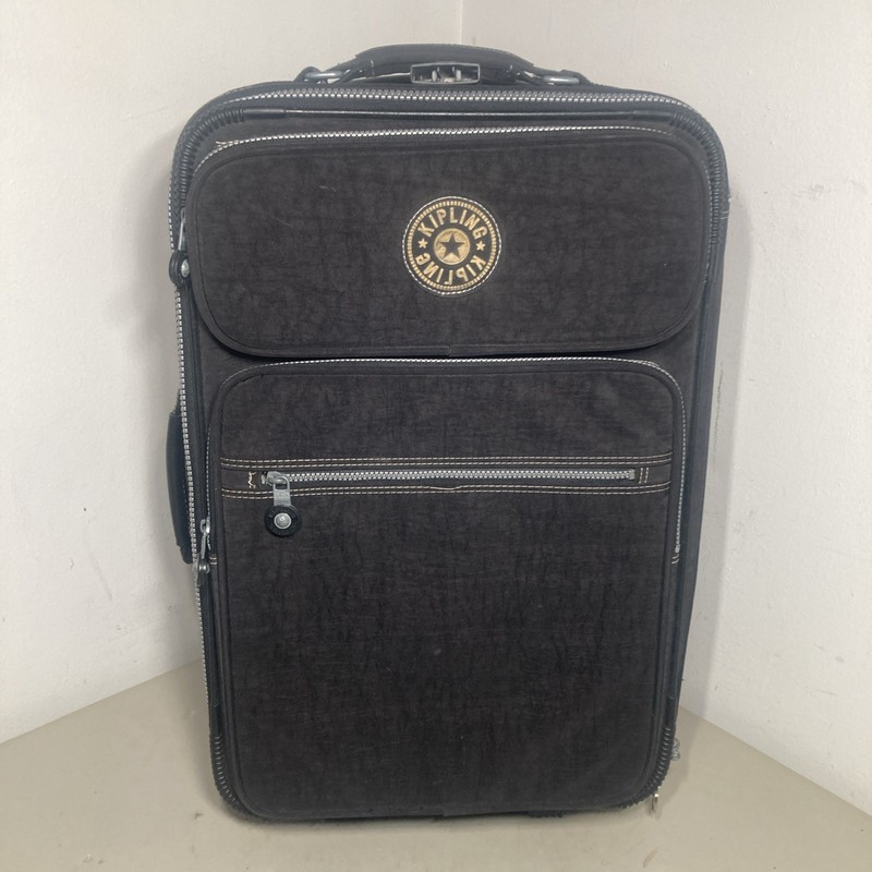 Kipling 22″ Carry On Wheeled Luggage Rolling Carry-On Bag Black Suitcase – READ