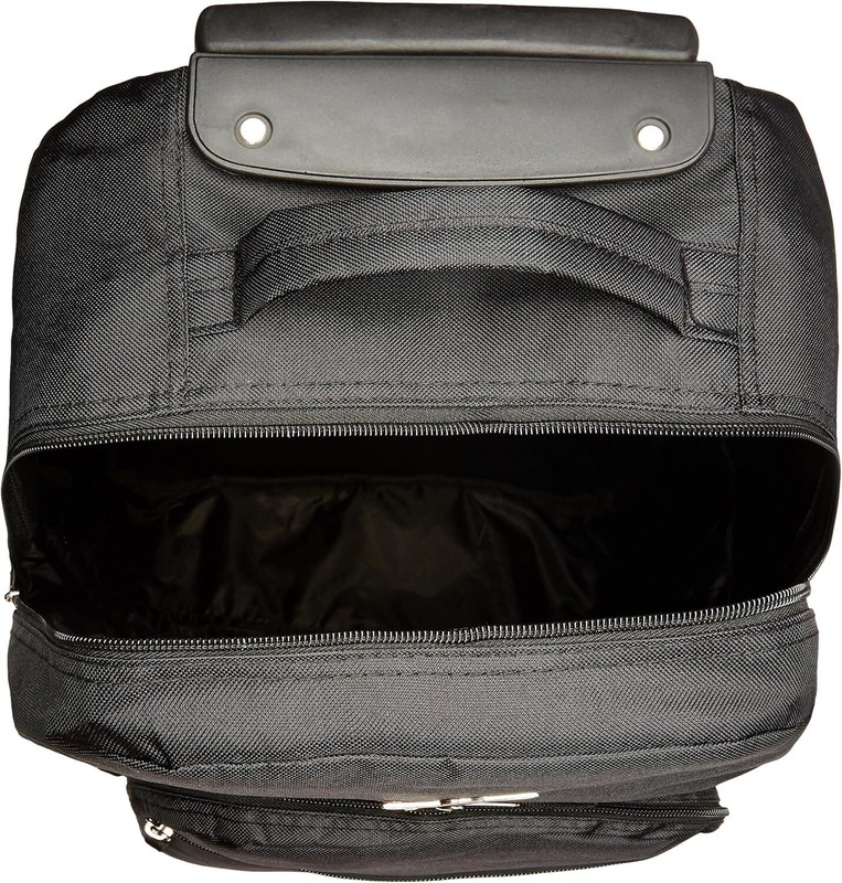 Rockland Double Handle Rolling Backpack Black 17-Inch gallery