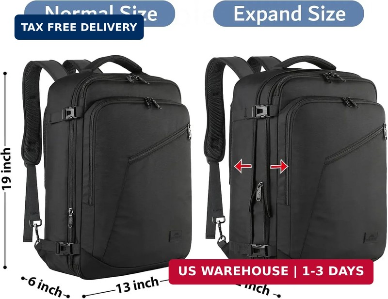 MATEIN Carry on Backpack, Extra Large Travel Backpack Expandable Airplane Approv gallery