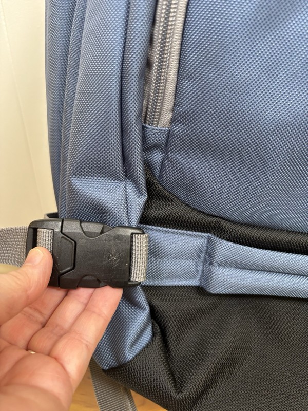 eBags Backpack Professional Weekender Blue/Grey Carry‑On Travel Laptop Bag-NWOT gallery