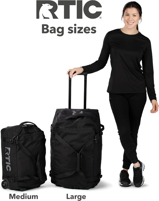 RTIC Road Trip Rolling Duffle Bag with Wheels for Men and Women, Traveling Tote gallery