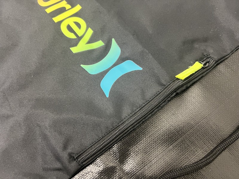 HURLEY Backpack Back Pack Drawstring Bag Cinch Sack Black Rainbow Color Logo NEW gallery