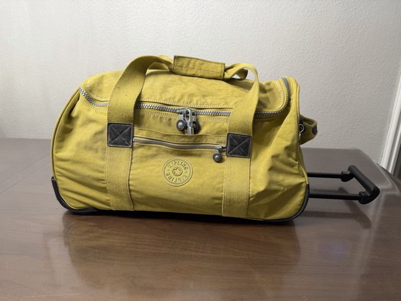 Kipling Darcey 22" Soft Shell Carry-On Rolling Luggage Yellow Mustard gallery