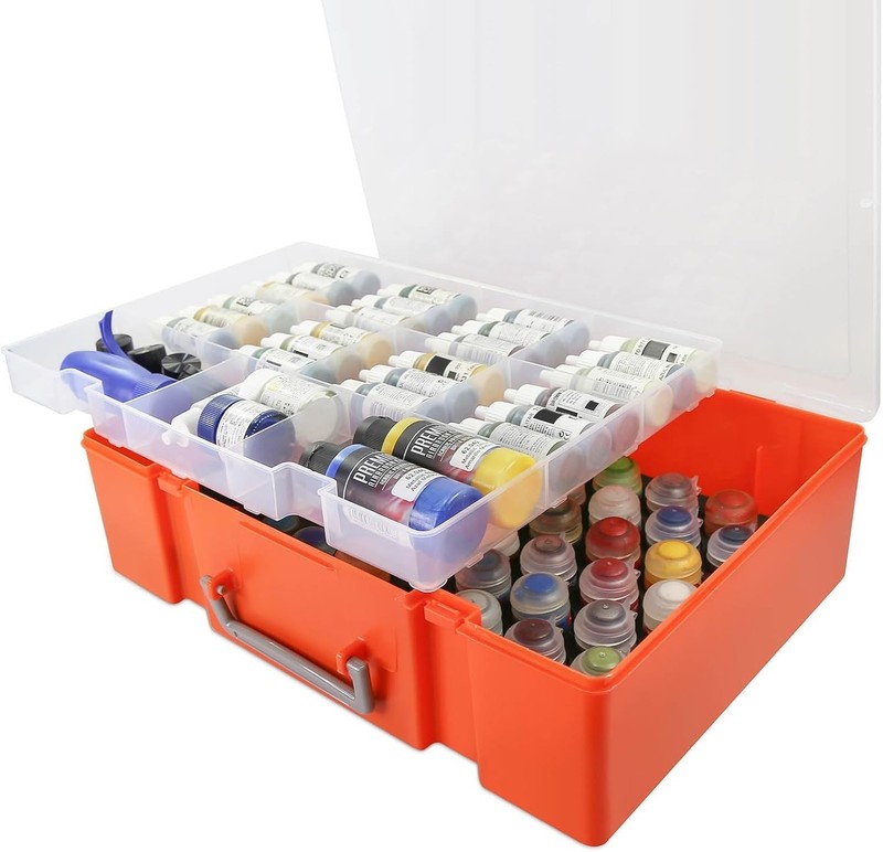 1set Model Paint Organizer with 60 Holes Diameter 32.5mm Pigment Bottle Stora... gallery