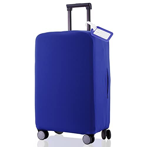 Travel Luggage Cover Suitcase Protector Scratch-Resistant Fit 30-31 inch Blue
