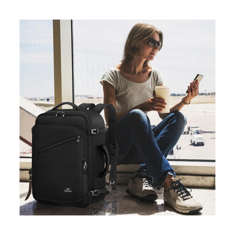 MATEIN Carry on Backpack, Extra Large Travel Backpack Expandable Airplane App... gallery