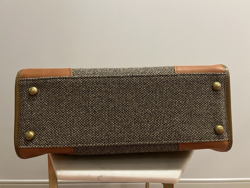 NWT! Vintage Hartmann Luggage Tweed Leather Trim Weekender Classic Carry-On Bag gallery