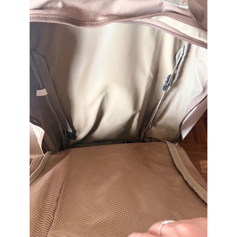 Field & Stream Rolling Backpack Tan Canvas Travel Bag Luggage with Wheels gallery