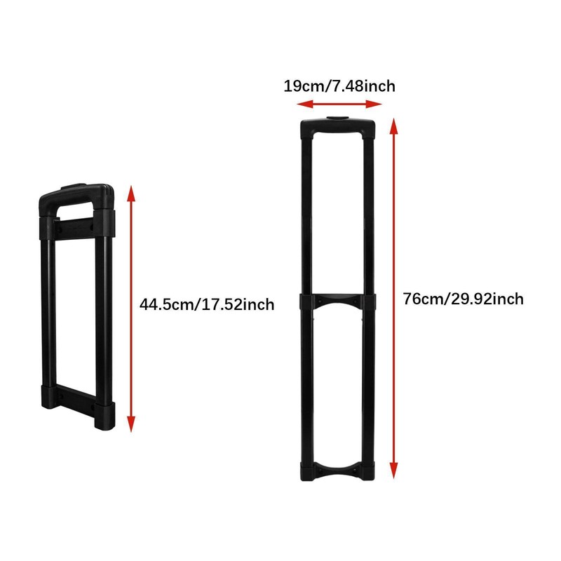 Travel Suitcase Telescopic Handle Pull Drag Rod Load Bearing Easy Installation gallery