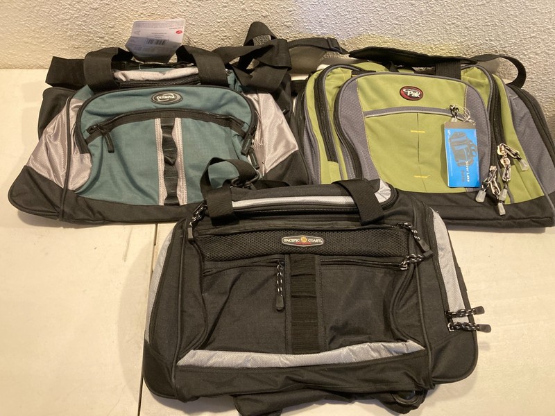 Lot of 3 Duffle Bags: Olympia, Pacific Coast & Silver Lake