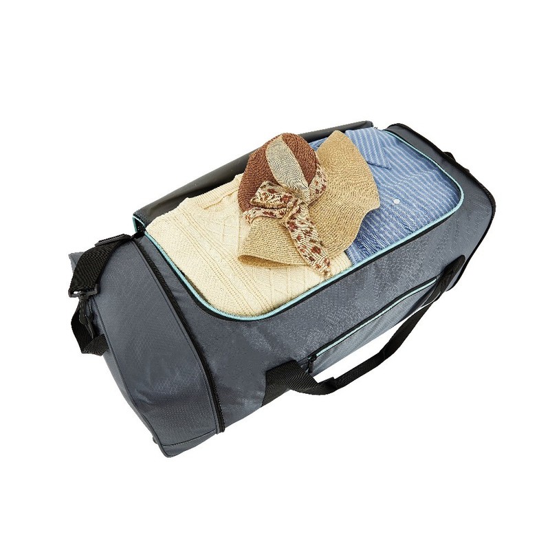 32-Inch Large Compactible Gray Rolling Duffel Bag for Travel gallery