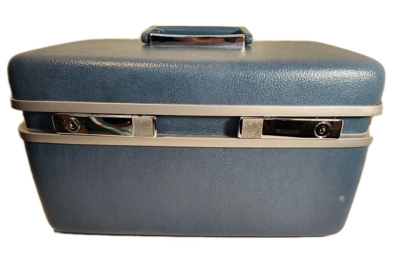 VINTAGE Samsonite Travel Make Up Case Train Royal Traveler Medalist MCM Retro