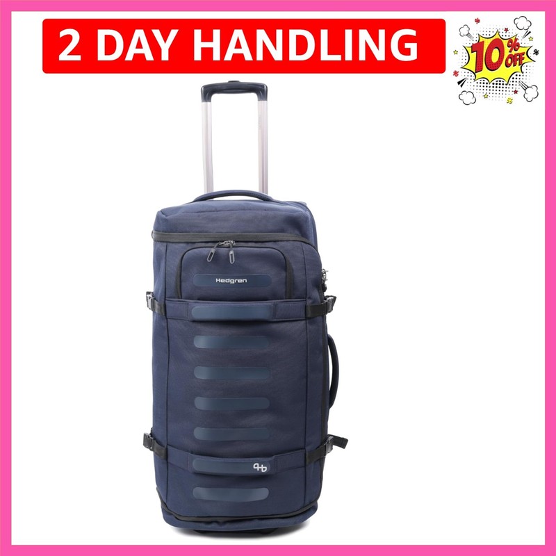 Compact Rolling Duffle – Foldable, Water-Repellent RPET with RFID Blocking, T…