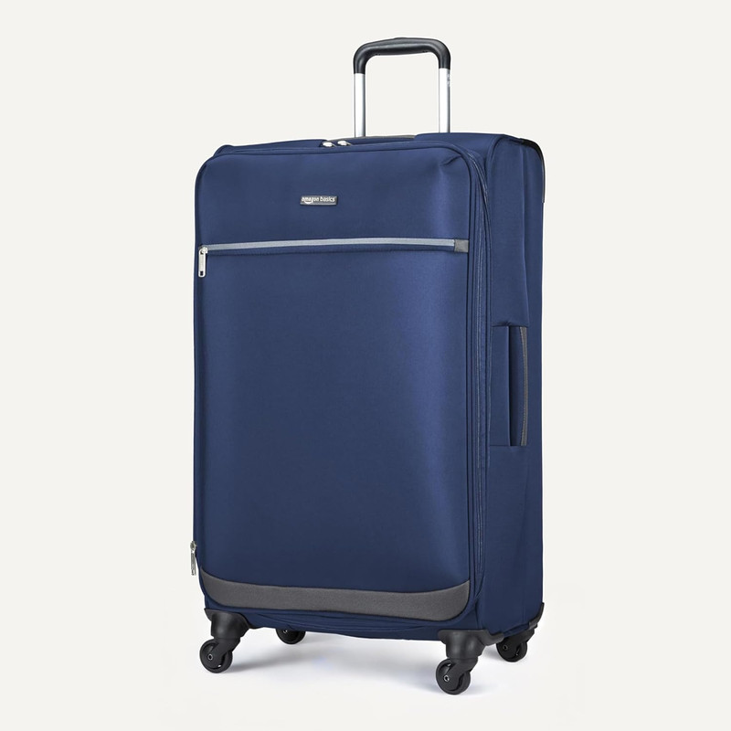 28" Large Checked Softside Expandable Suitcase with 360-Degree Multi-Directional gallery