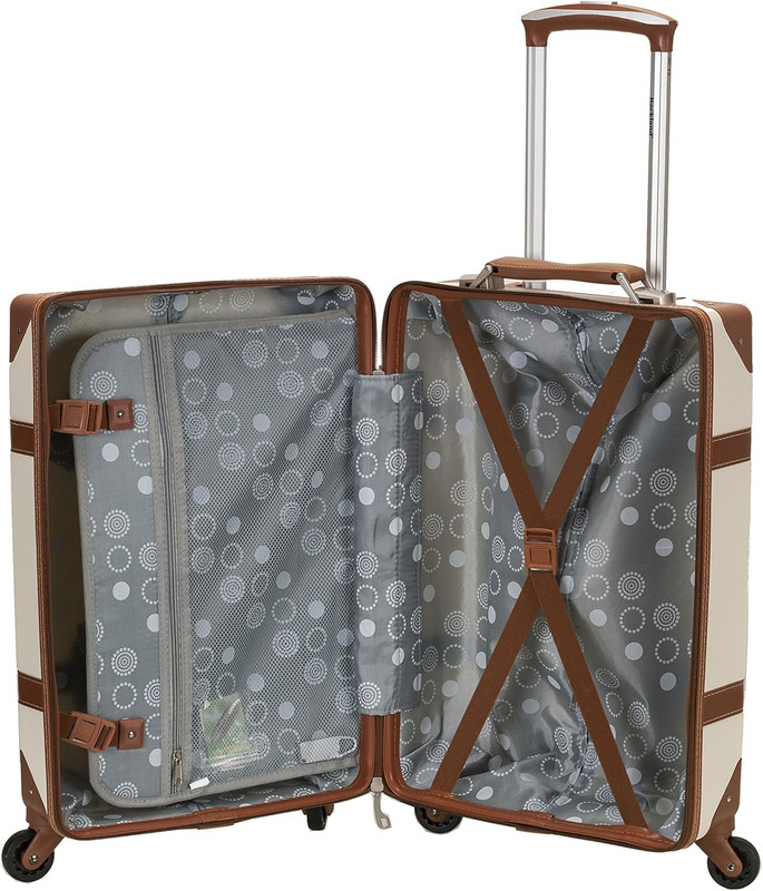 Stage Coach 20" Rolling Trunk Carry-On, White gallery