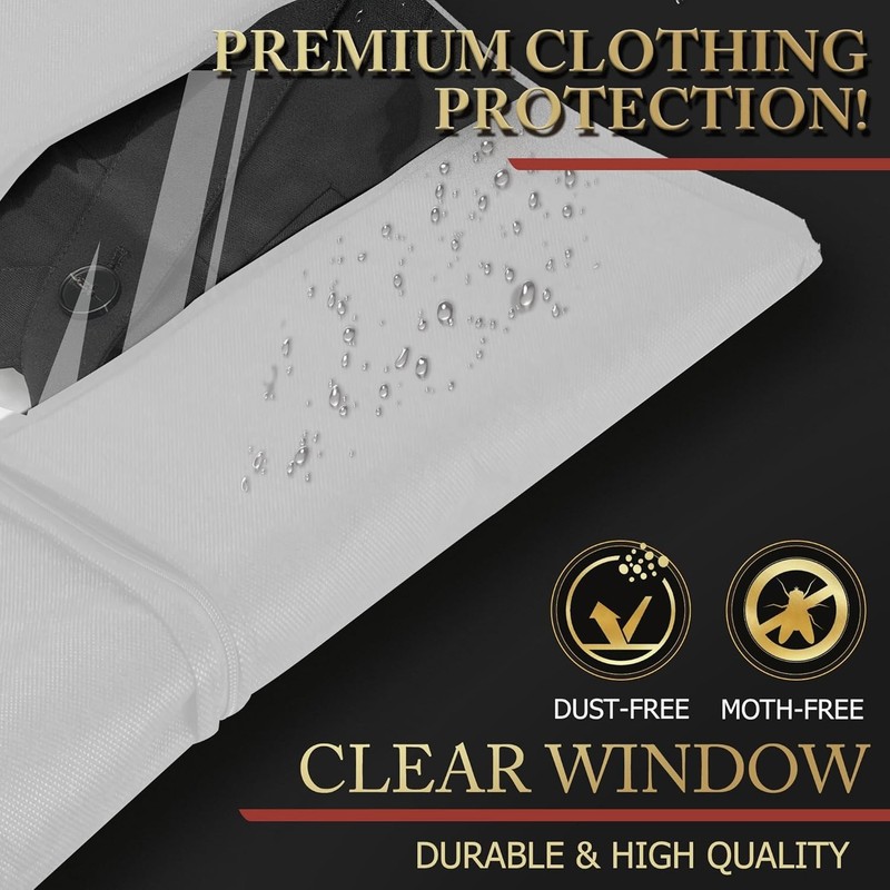 Versatile 40-Inch Zippered Suit Bag with Breathable Fabric for Travel & Storage gallery