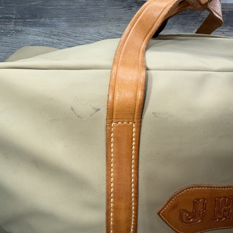 King Ranch Leather Canvas Tote Duffle Bag / Fair Condition gallery