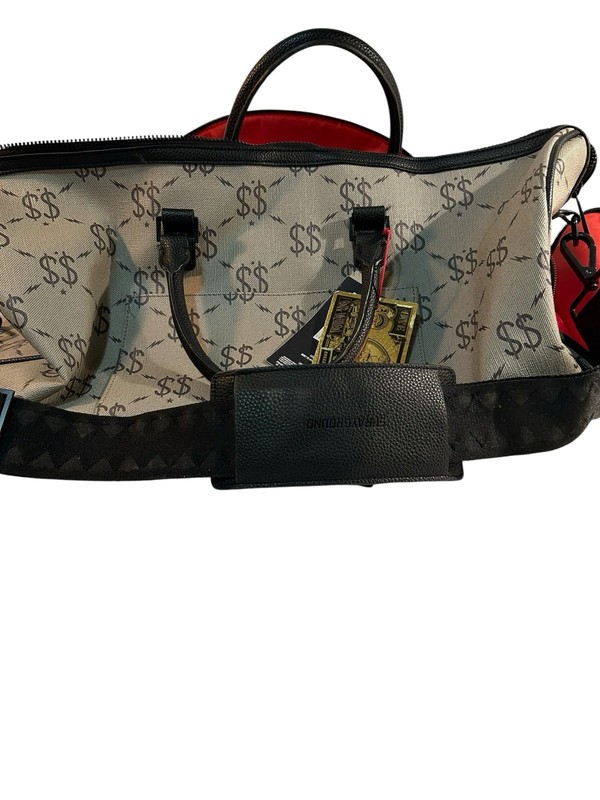 Authentic SPRAYGROUND $$ PATTERN LE LARGE WEEKENDER/DUFFLE BAG, 2010 gallery