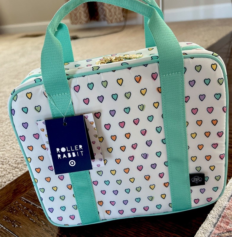 Roller Rabbit X Target Disco Hearts Hanging Toiletry Bag NEW