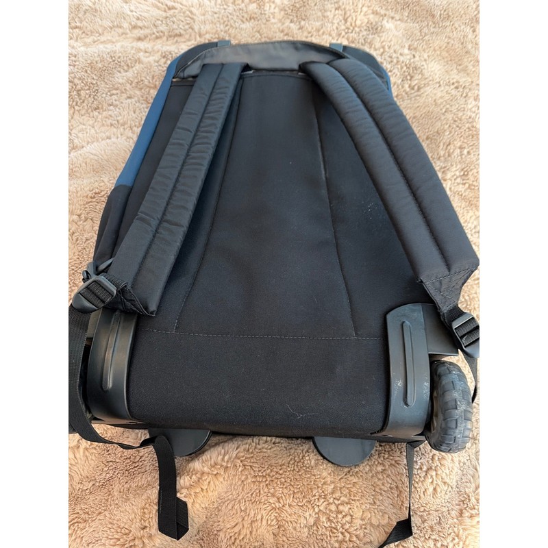 JanSport Driver 8 Rolling Backpack Navy Blue Wheeled Laptop Bag Travel School gallery