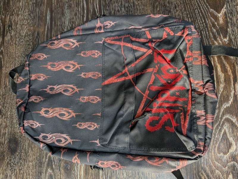 NWT Bravado Black 18″ Backpack Slipknot Pictorial Polyester Washable Men Daypack