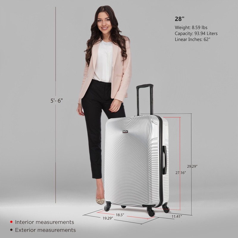 DUKAP Inception 28" Hard Shell Checked Luggage Spinner Wheels Travel Suitcase gallery