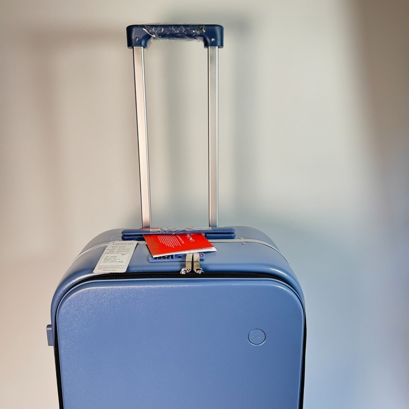 Mixi Design Aluminum Frame Suitcase Checked Luggage 24" - Sapphire Blue gallery
