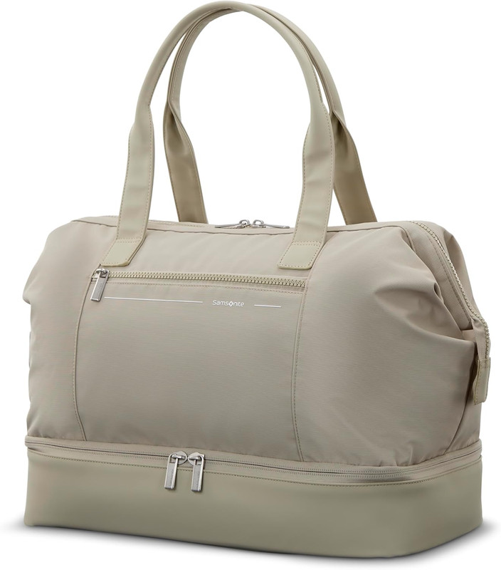 Better than Basics Weekender Duffle – Drop Bottom Travel Bag with 14” Laptop Com