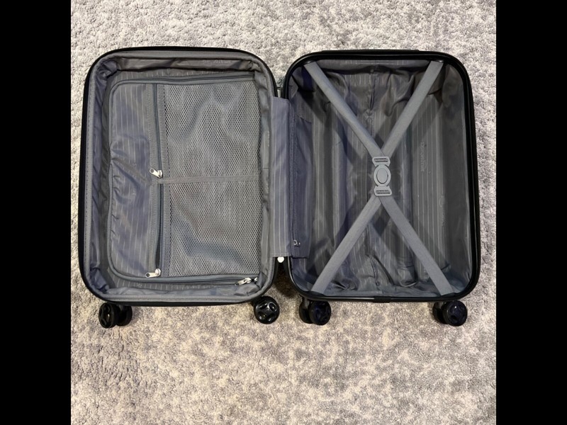 BUNDLE - Amazon Basics 21-Inch Hardside Spinner & Underseat Carry-On Roll Bag  gallery