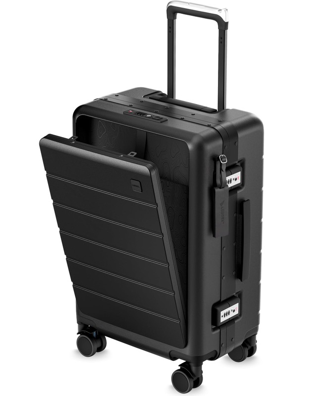 LUGGEX 21 Inch Zipperless Carry On Luggage HUP Pro Front Opening Compartment