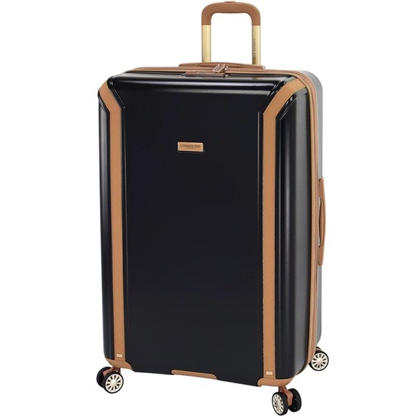 London Fog Regent Extra Large Check-in Expandable Spinner BLACK
