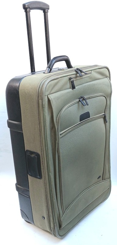 SAMSONITE LUXE COMBINATION HARDSIDE /SOFTSIDE 29IN 2 WHEEL SUITCASE ARMY GREEN gallery