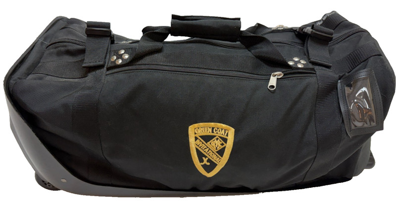 Original Club Glove Black Rolling Travel Nylon Duffel Bag w/ Handle Wheels