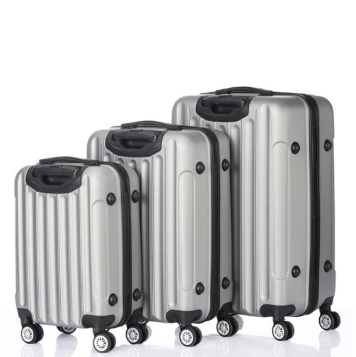 3-in-1 Multifunctional Large Capacity Traveling Storage Suitcase Silver Gray gallery