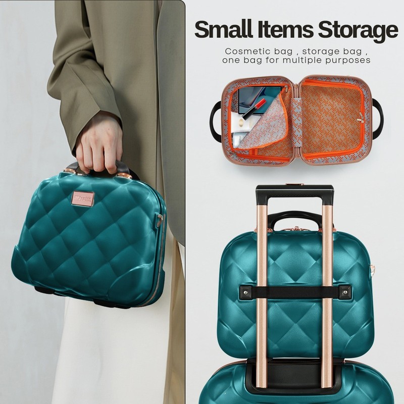 Expandable Lightweight PP Hard Shell Luggage Suitcases with Wheels & TSA Lock gallery