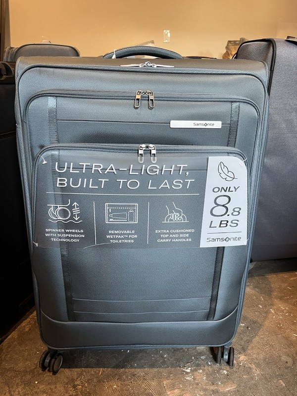 Samsonite Uplift Soft Side Large Spinner Element Blue Suitcase