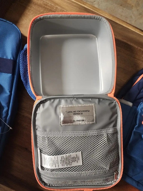 Pottery Barn 3 Piece Set Duffle, Backpack, Lunchbox Astor Blue DJ gallery
