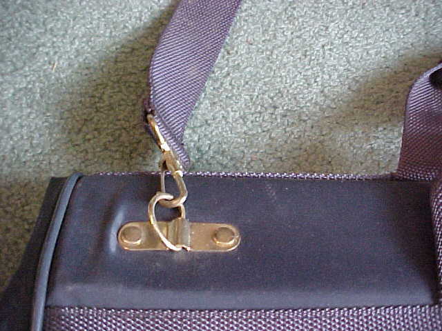 Airway Hanging Garment Bag Navy Shoulder Strap Carry Handle 2 Outer Compartments gallery