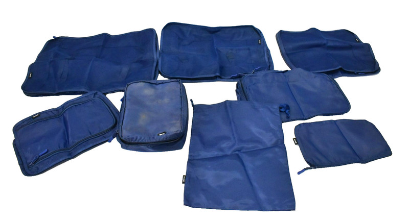 Bagail 8 Piece Packing Cubes Luggage Packing Organizers Navy Blue Overnight
