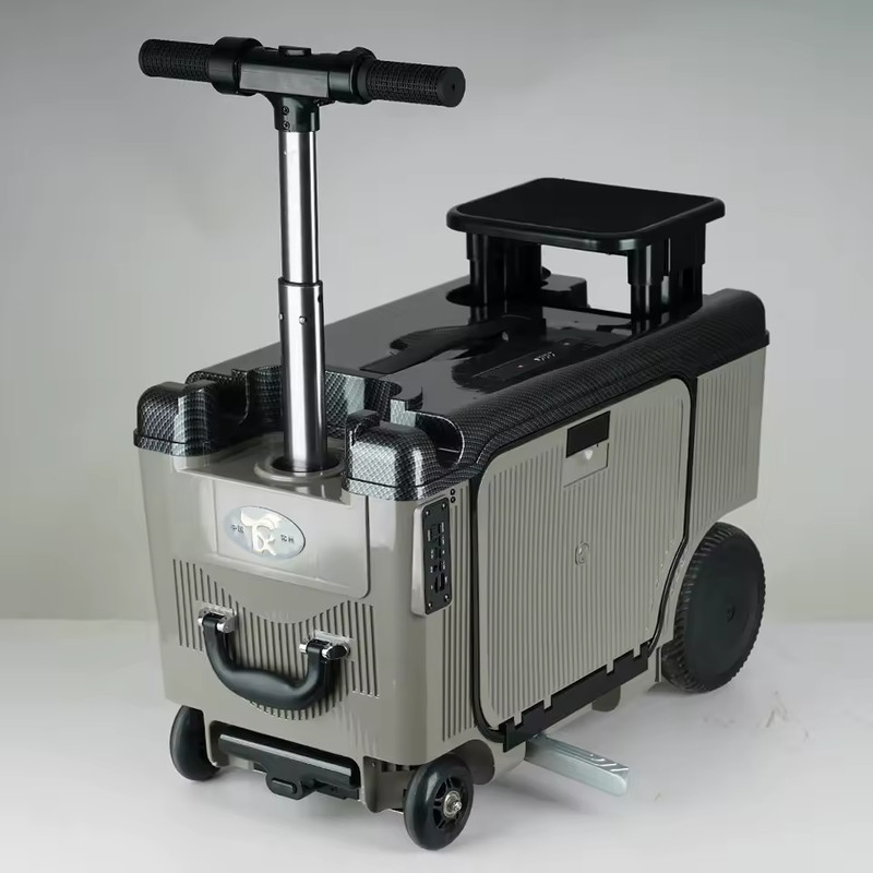 Smart Ride-On Suitcase for Elderly/Kids - 8km/h, 150kg Load, Cabin-Friendly (